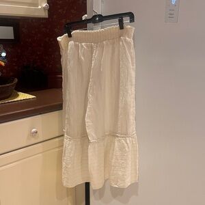 Calypso St. Barth Cream Maxi Skirt